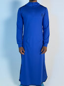 Faith-Fit Thobe Royal Blue Hooded