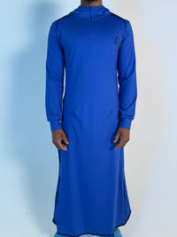 Faith-Fit Thobe Royal Blue Hooded