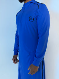 Faith-Fit Thobe Royal Blue Hooded