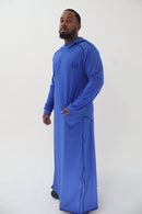 Faith-Fit Thobe Royal Blue Hooded