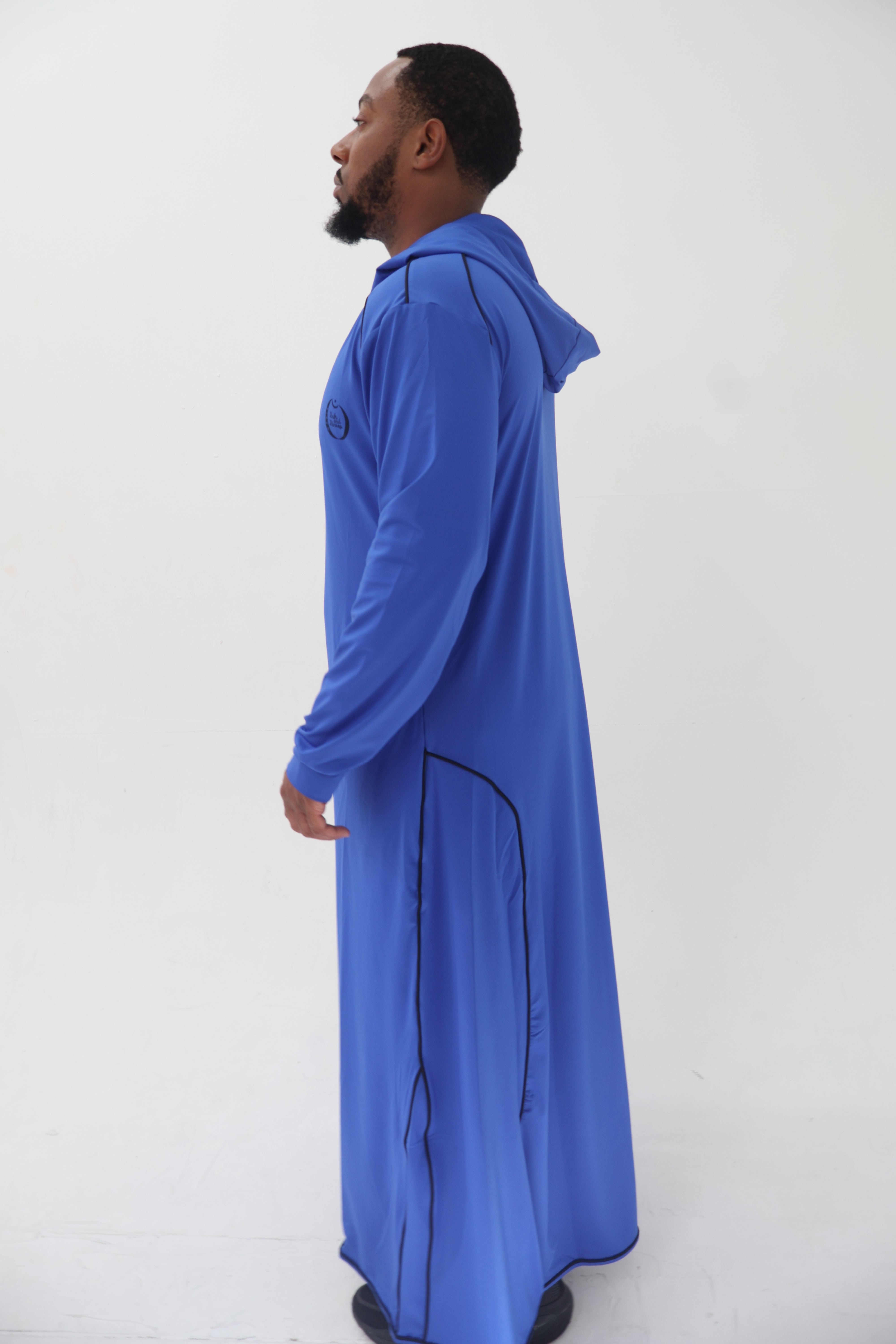 Faith-Fit Thobe Royal Blue Hooded