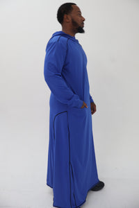Faith-Fit Thobe Royal Blue Hooded