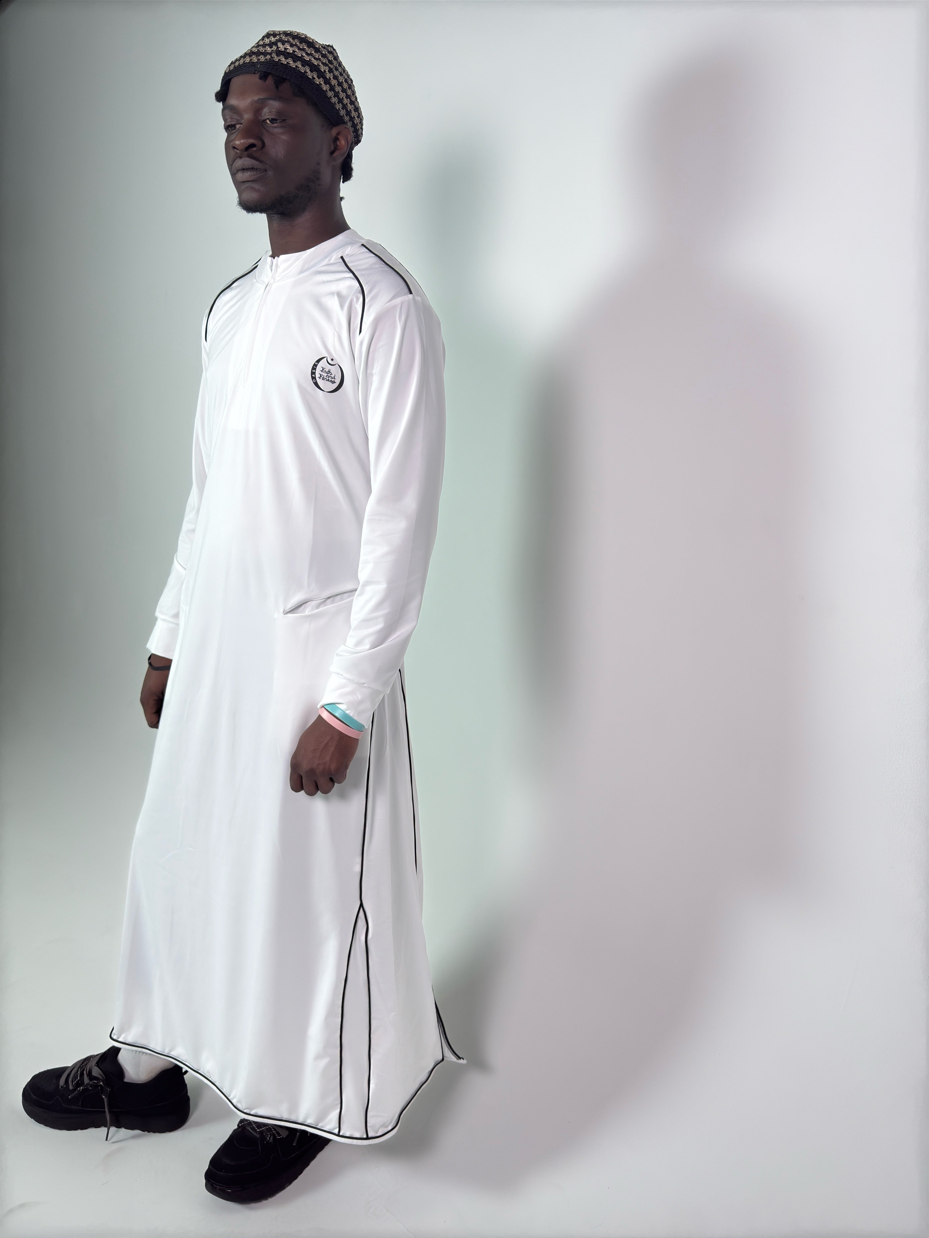 Faith-Fit Thobe Arctic White