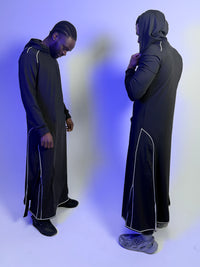 Faith-Fit Black Thobe Hooded
