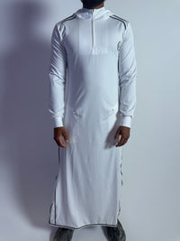 Faith Fit Thobe Artic White Hooded