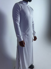 Faith Fit Thobe Artic White Hooded