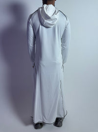 Faith Fit Thobe Artic White Hooded