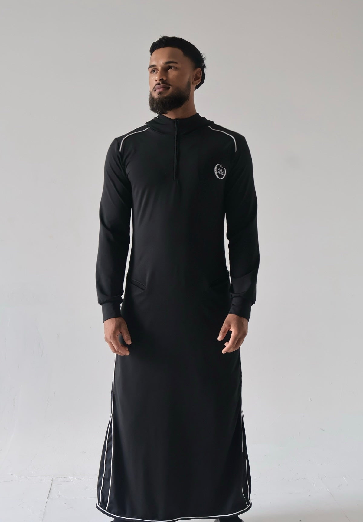 Faith-Fit Black Thobe Hooded
