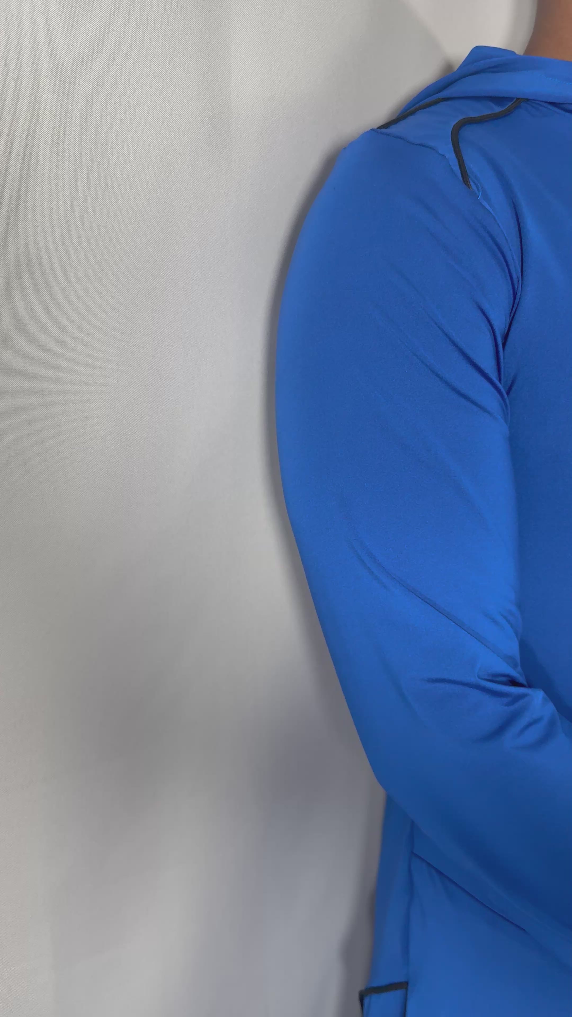 Faith-Fit Thobe Royal Blue Hooded