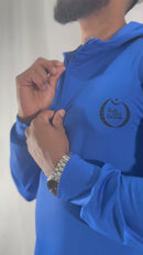 Faith-Fit Thobe Royal Blue Hooded